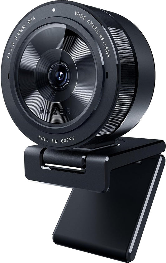 Razer Kiyo Pro Webcam for Streaming, Gaming, Video Calls: Full HD 1080P 60FPS - Adaptive Light Sensor - HDR Enabled - Wide Angle Lens with Adjustable FOV - Works with OBS, Xsplit, Twitch, Zoom, Teams